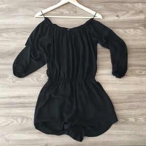 Angeline black romper