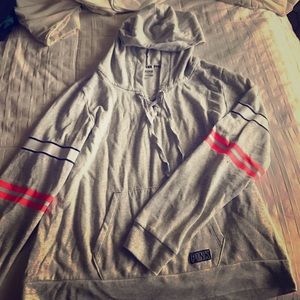 Victoria's Secret tie slouchy sweatshirt