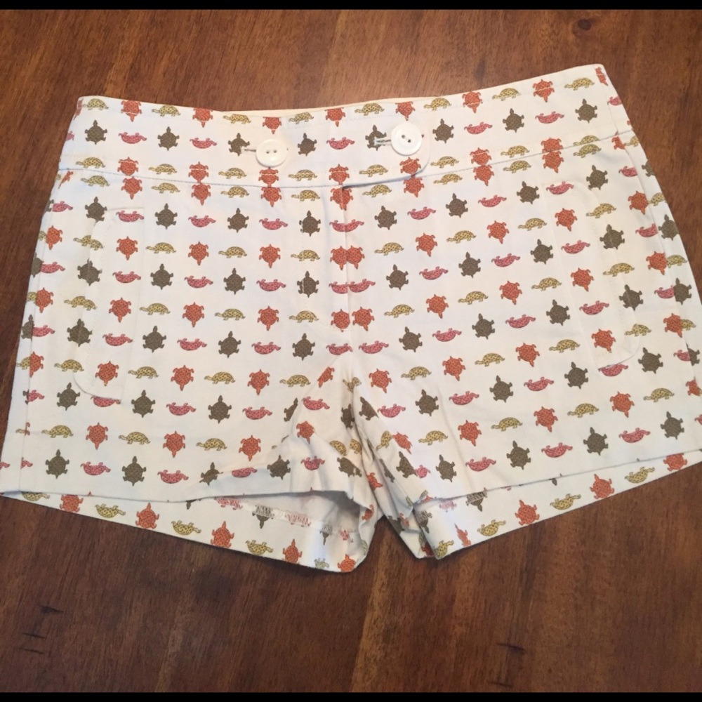 J. Crew shorts with turtle pattern. So cute!!