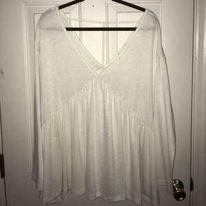 Altar'd State Slouchy Long Sleeve Shirt w/Cutout