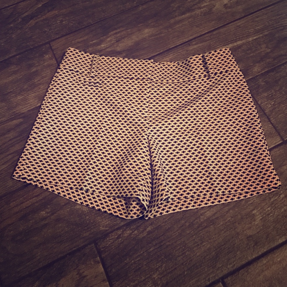 LOFT Sz 4 black & white shorts
