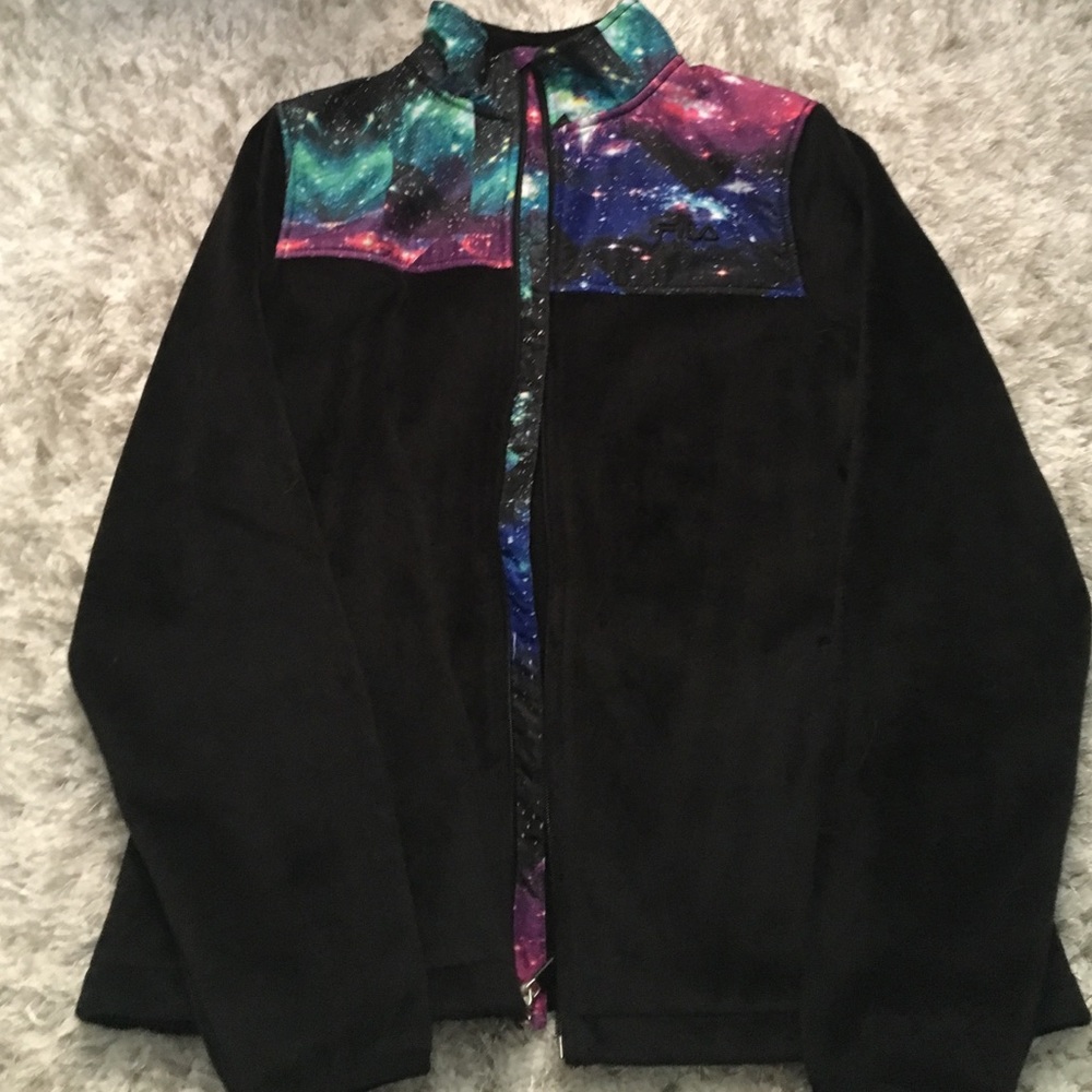 Galaxy fleece jacket
