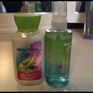 Bath and body works beautiful day lotion and spray
