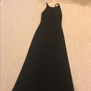 Ralph Lauren Black  gown sz 8 crisscross back