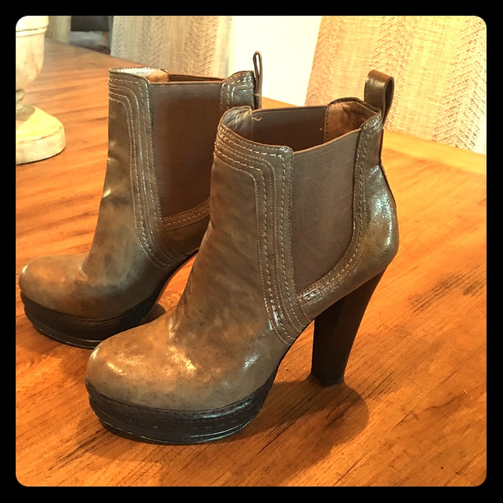 BCBG Platform booties