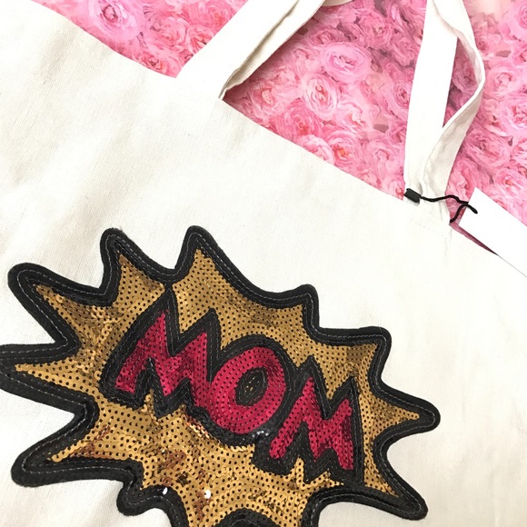 Sequin Mom canvas tote bag - Picture 2 of 6
