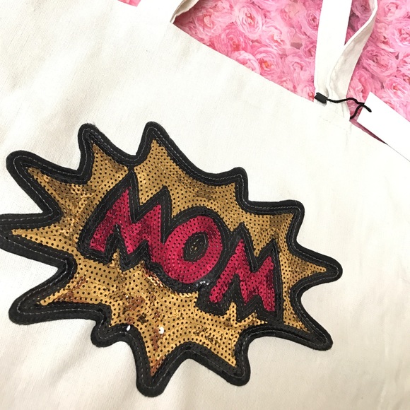 Sequin Mom canvas tote bag - Picture 5 of 6