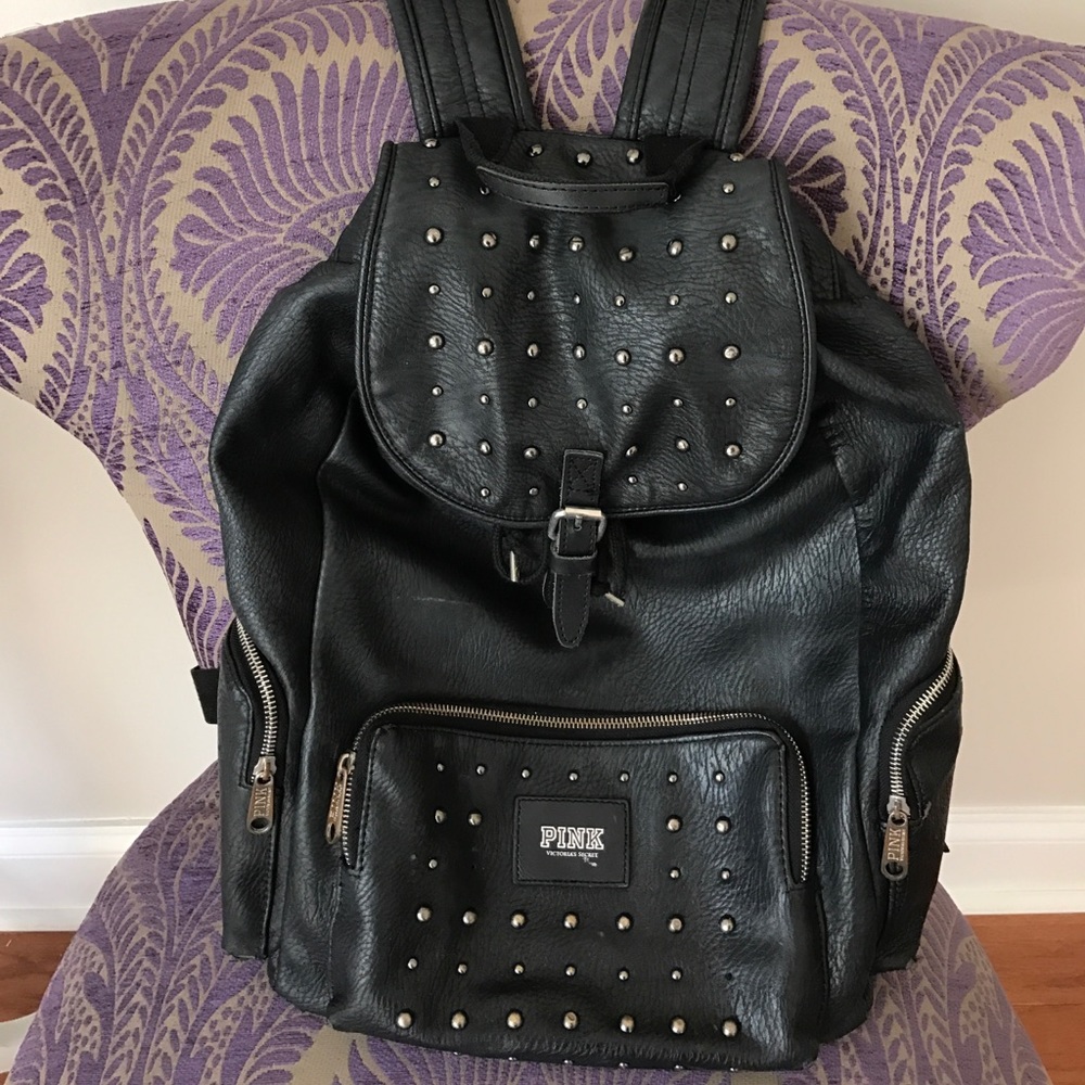 PINK Victoria's Secret leather backpack