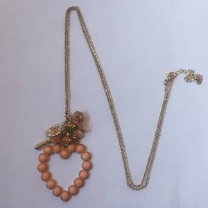 Perfect Pastel Pink Heart & Charm Necklace