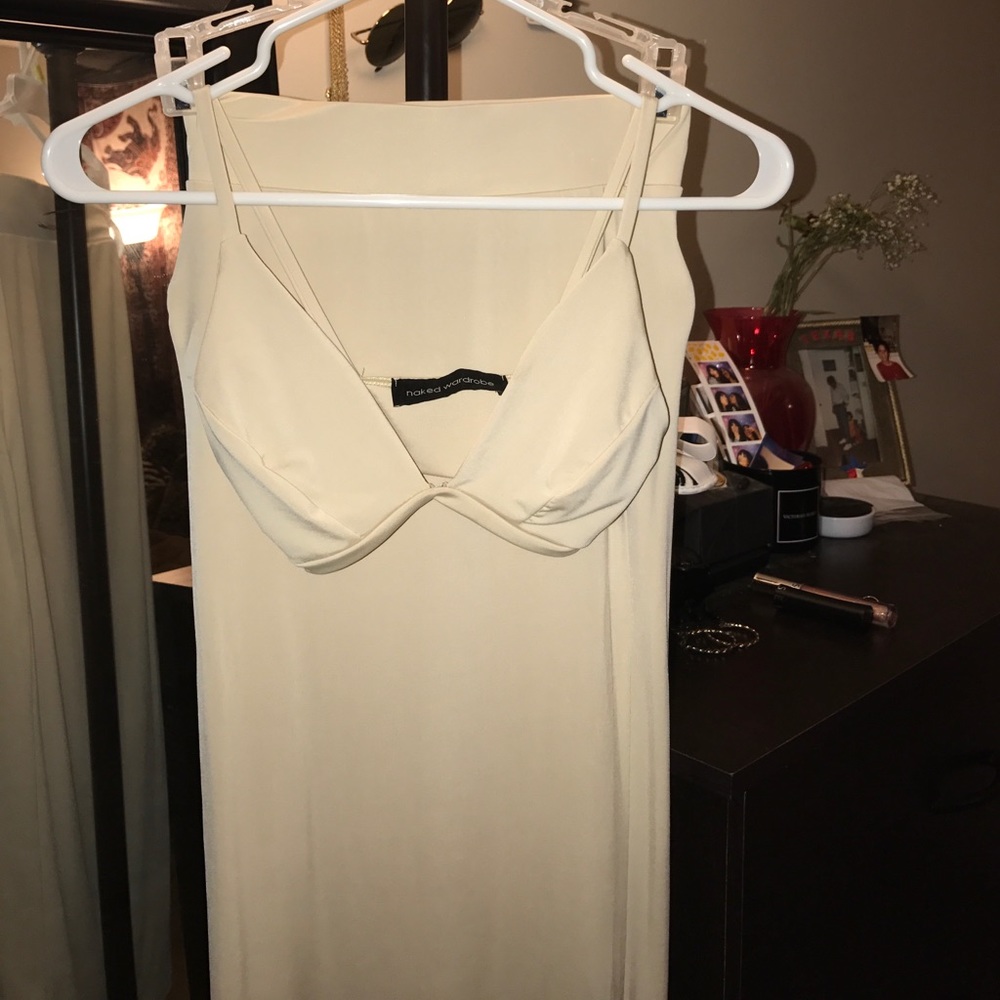 Bralette and fitted long skirt