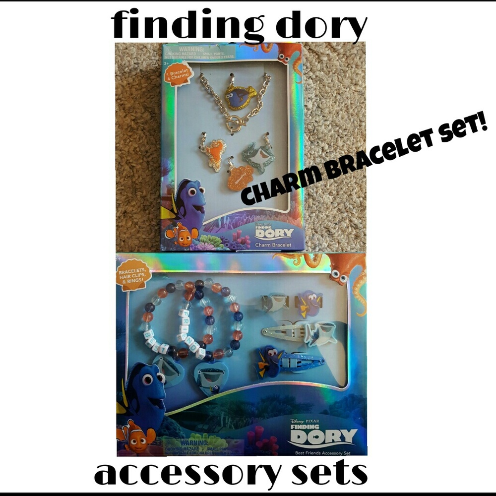 Finding Dory Accessory sets incl Charm Bracelet!