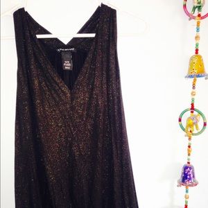 Brown and Gold Shimmer Top