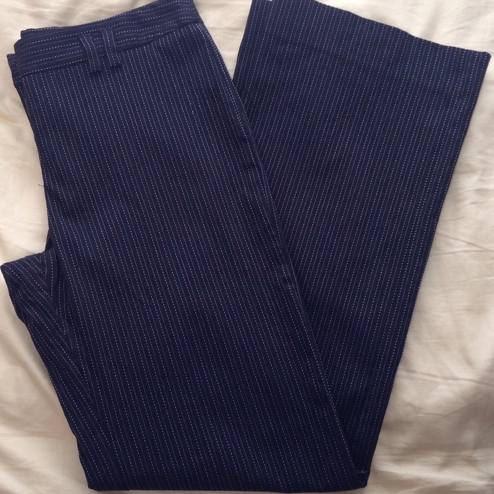 Elevenses for Anthropologie pinstripe style pants