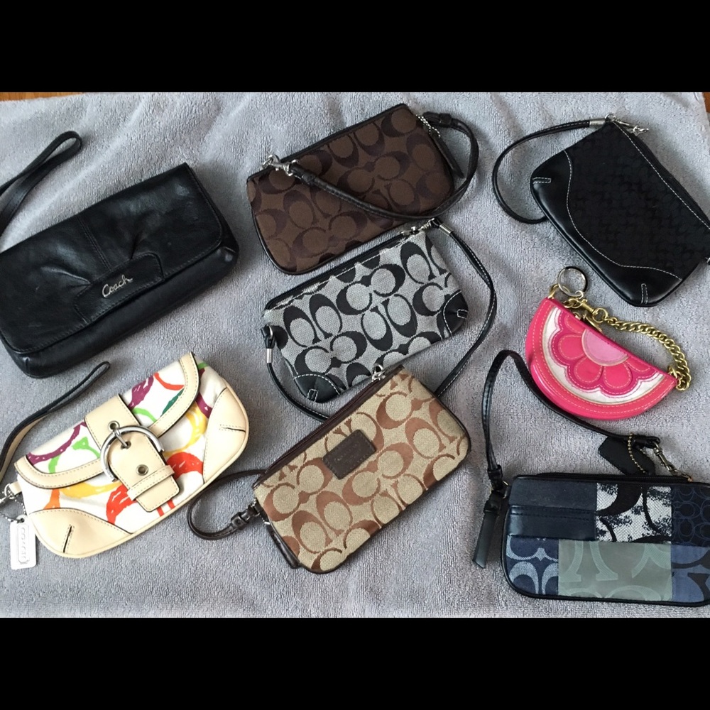 Coach wristlets (8) - used