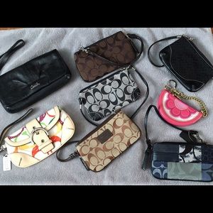 Coach wristlets (8) - used