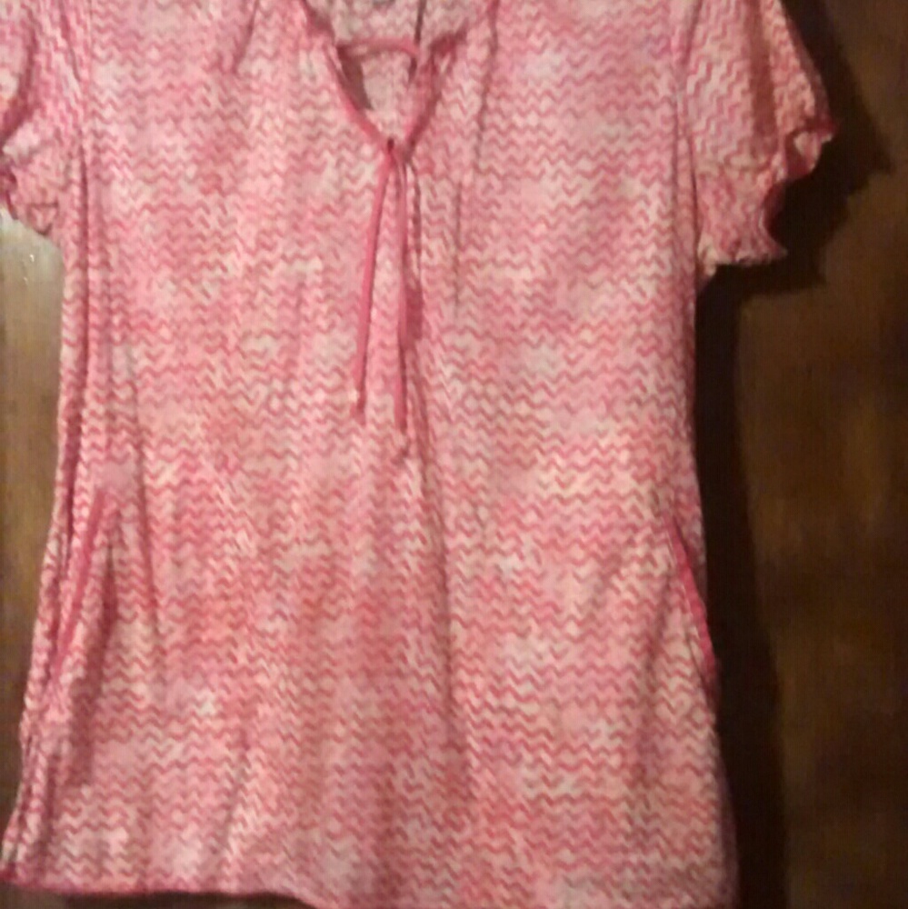 Pink scrub top