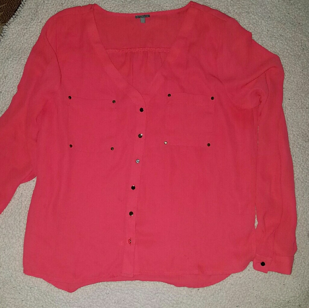Sheer bright blouse