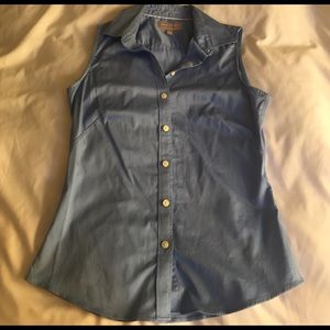Banana Republic Factory Sleeveless Button Down