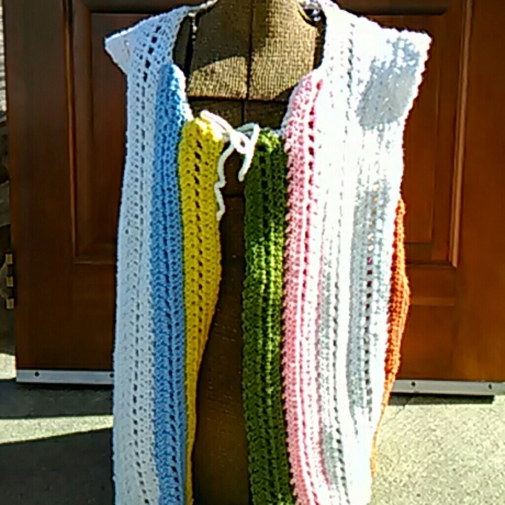 Vintage crochet vest