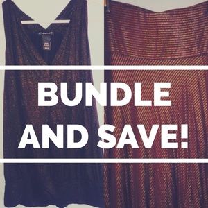 Bundle: Mermaid Shimmer Top + Maxi Skirt