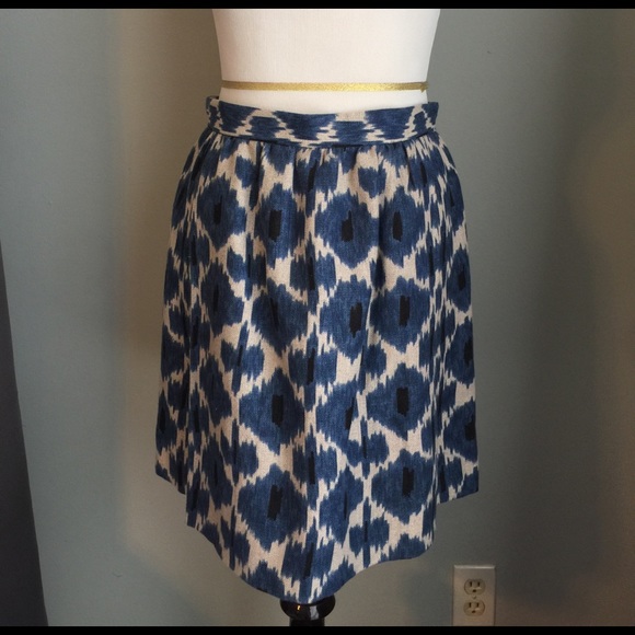 Dresses & Skirts - Blue Poppy Linen Skirt Size P