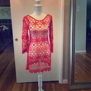 H&M Coachella orange dress