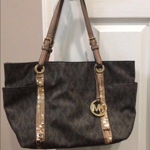 MK authentic sequence tote!