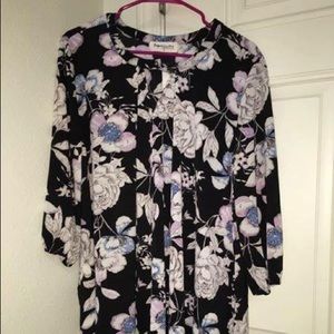floral long sleeve dress