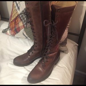 Frye Melissa Tall Lace Brown