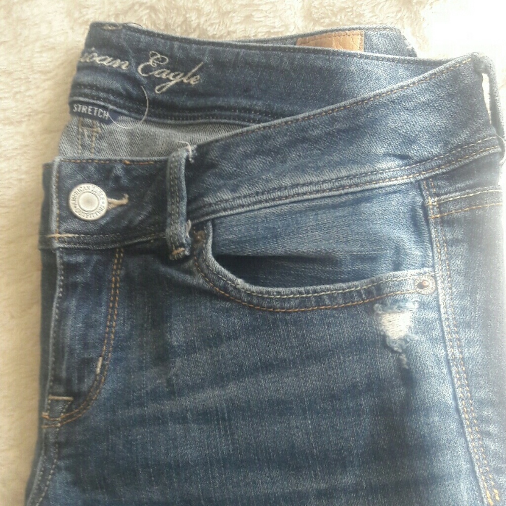 American Eagle book cut jeans