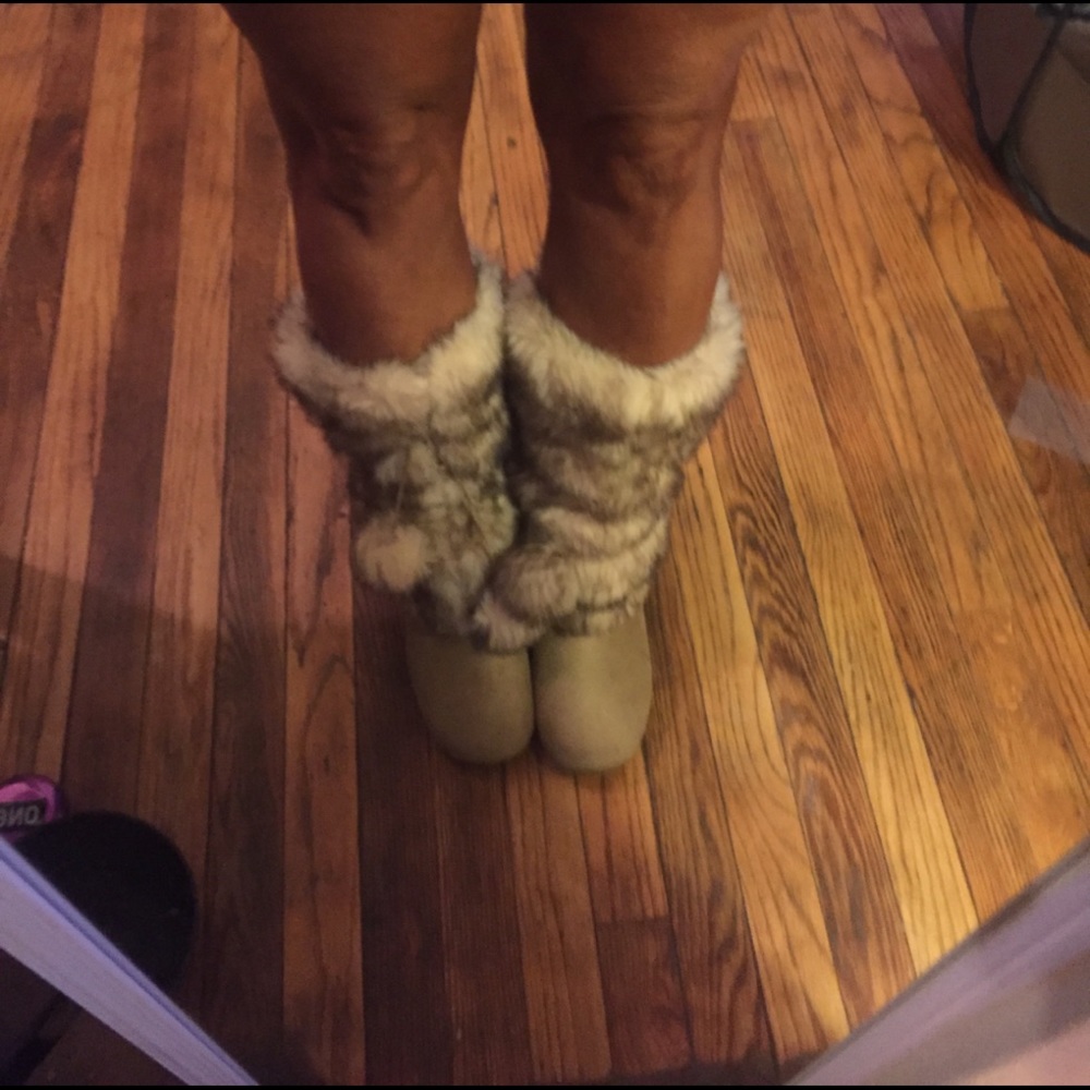 FAUX FUR SNOW BUNNY BOOTS