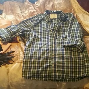 Abercrombie men's long sleeve button down plaid