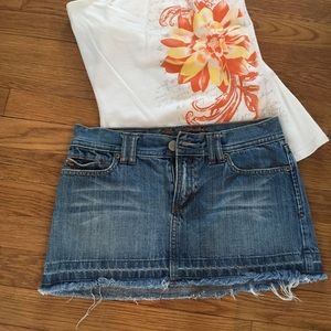 Abercrombie and fitch mini jean skirt