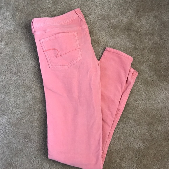 American Eagle Outfitters Denim - American Eagle Light Pink Corduroy Jegging