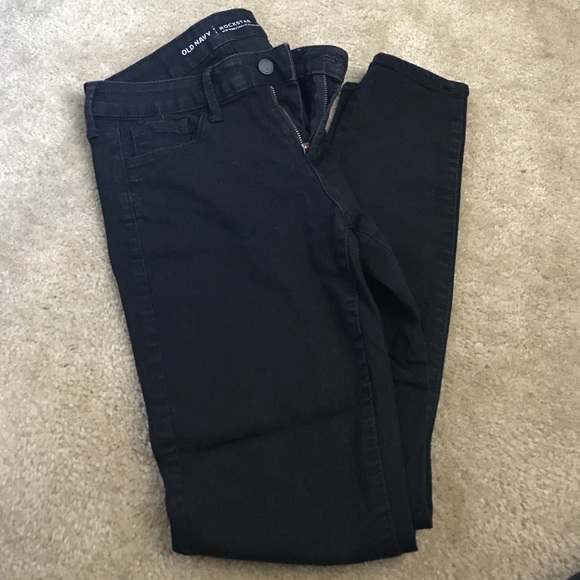 Old Navy Denim - Old Navy Rockstar Black Jeans, size 6