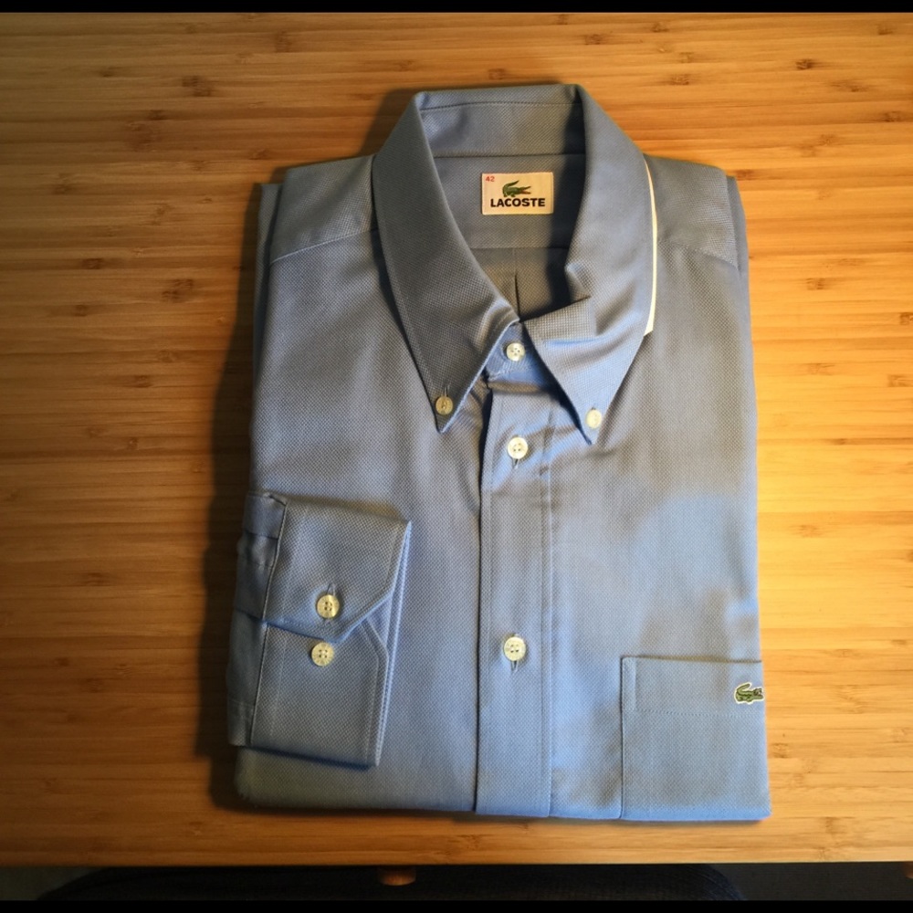 NWT Lacoste men's dress shirt size 42