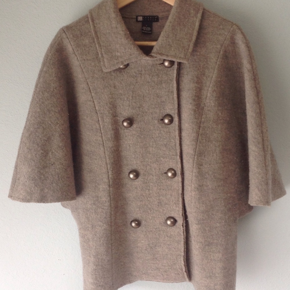 Carole Little double-breasted style Wool Coat