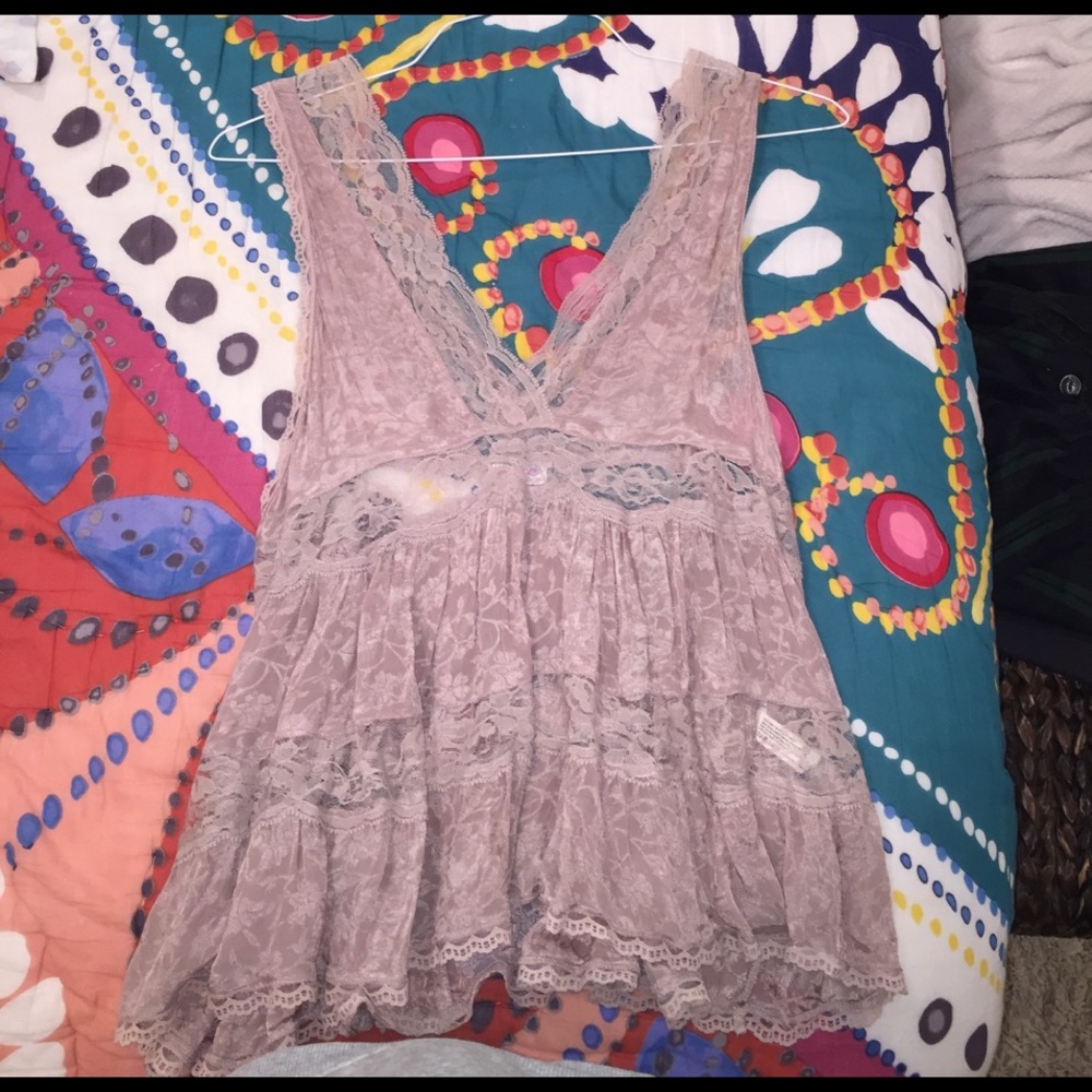 Free people lace tank size S never worn