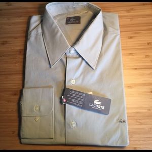 NWT Lacoste men's dress shirt size 42