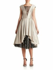 LAST ONE! ABS Women's Satin Lace Cocktail Dress