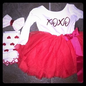 Valentines outfit 6-12 mo