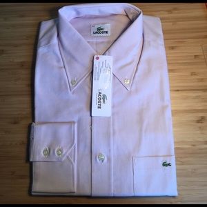 NWT Lacoste men's dress shirt size 42