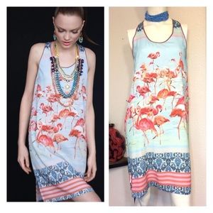 Flamingo dress from Anthropologie