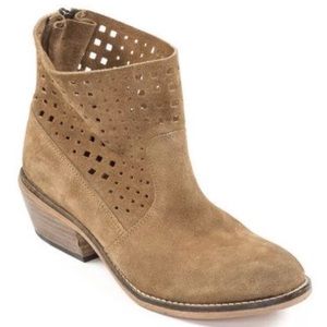New Adam Tucker Perforated Suede Ankle Boots 9