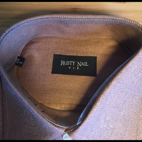 NWT Rusty Nail men's dress shirt size 41 / Large - Picture 2 of 4