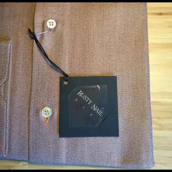 NWT Rusty Nail men's dress shirt size 41 / Large - Picture 3 of 4