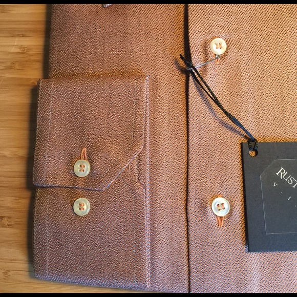 NWT Rusty Nail men's dress shirt size 41 / Large - Picture 4 of 4