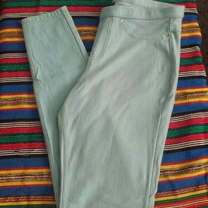 Shimmery Blue Leggings Pants