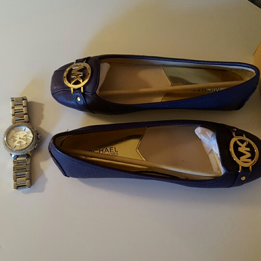 NEW BEAUTIFUL DARK PURPLE MK LEATHER