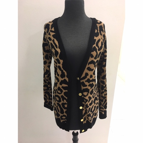 Cheetah Print Cardigan - Picture 2 of 3